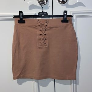 Forever 21 Pink/Beige Mini Skirt